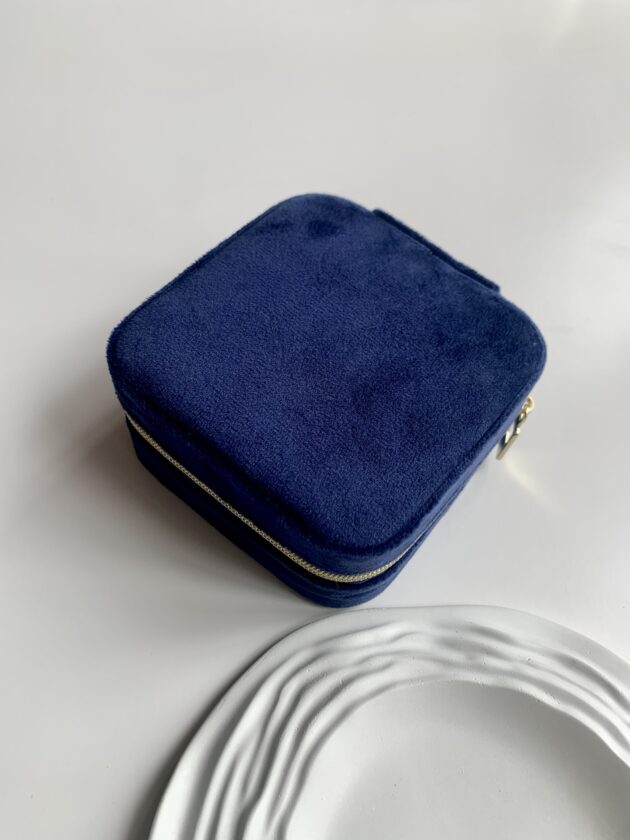 Jewellery Box Velvet Mini - Blue