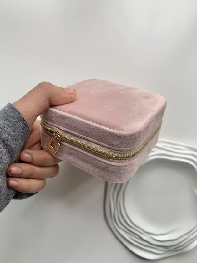 Jewellery Box Velvet Mini - Pink