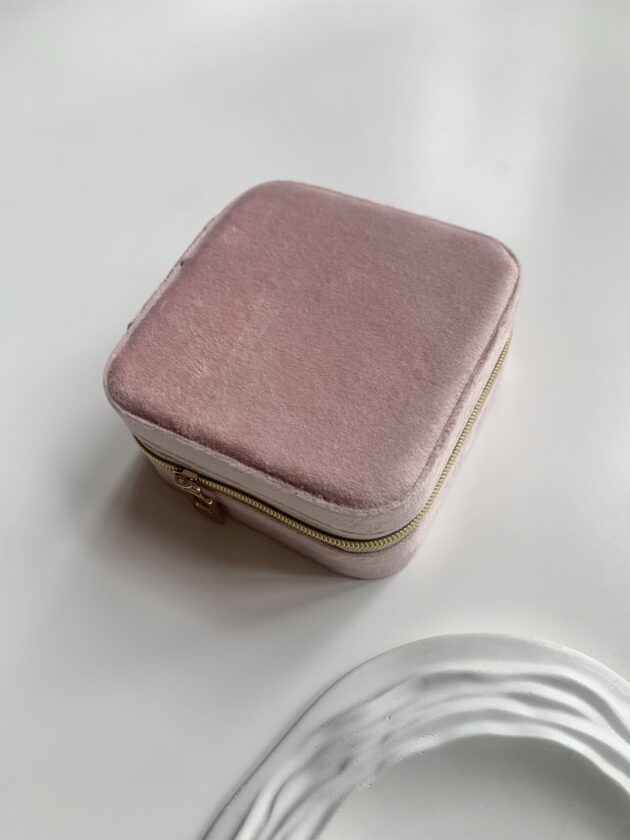 Jewellery Box Velvet Mini - Pink - Image 2
