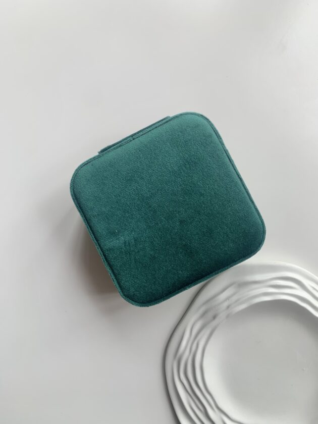 Jewellery Box Velvet Mini - Green - Image 2