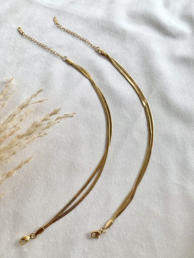 Snazzy snake anklet(pair) - Image 2